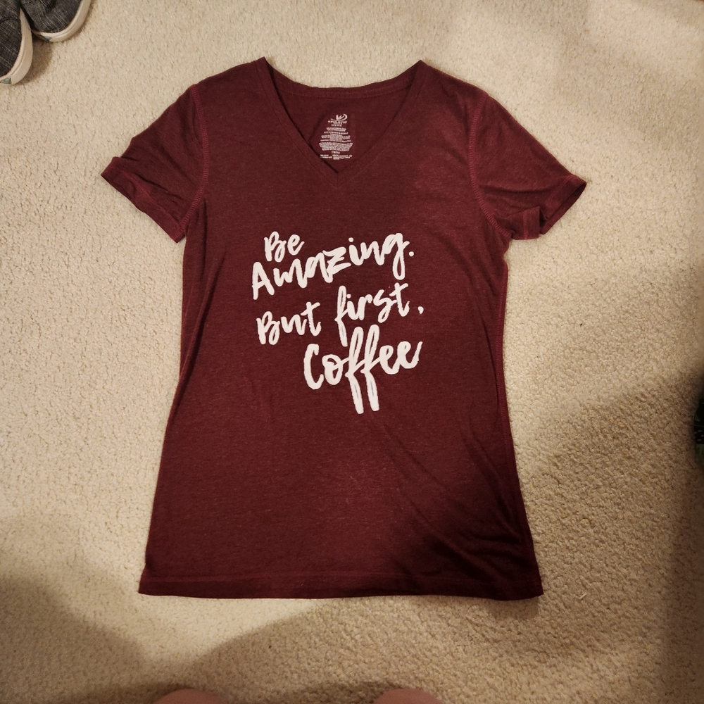 Women's Burgundy Graphic Tee